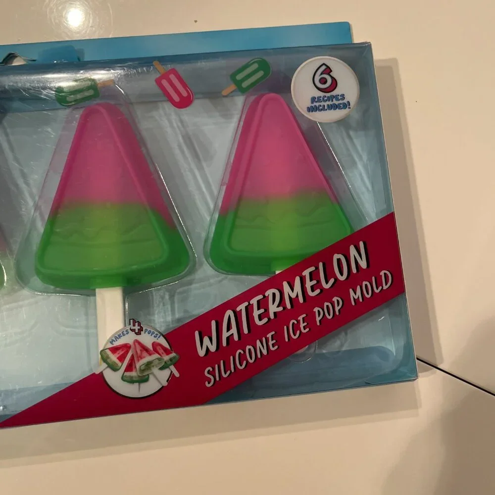 Watermelon Silicon Ice Pop‎ Molds (Set of 4) (new)